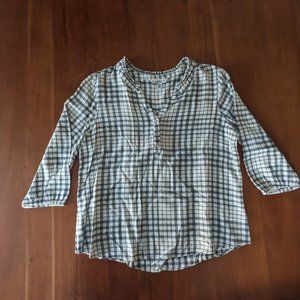 Croft & Barrow Flannel Blouse, Petite Medium